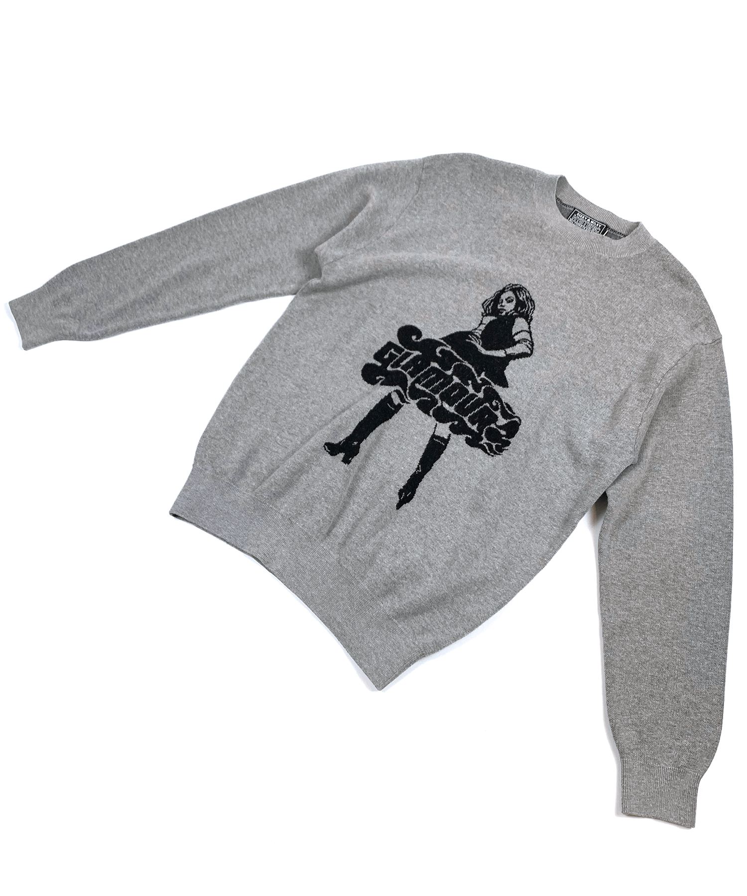 HYSTERIC GLAMOUR VIXEN GIRLジャカード セーター(Gray)