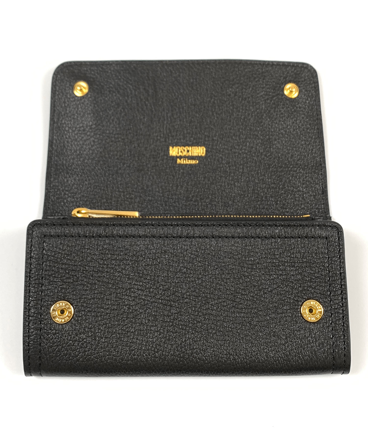 関税送料込】MOSCHINO ハート ロゴ 長財布 ウォレット 3color