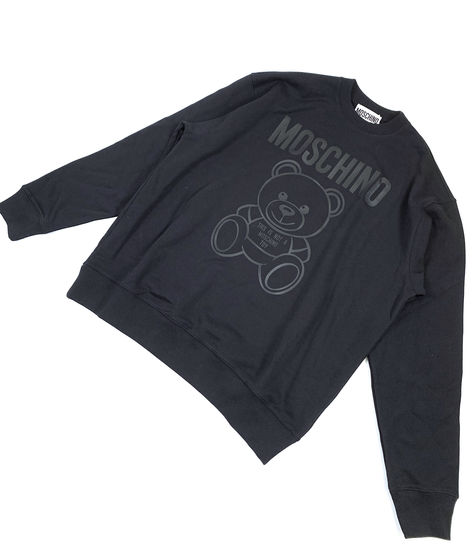 MOSCHINO TEDDY BEAR オーガニックコットンスウェット(ブラック)