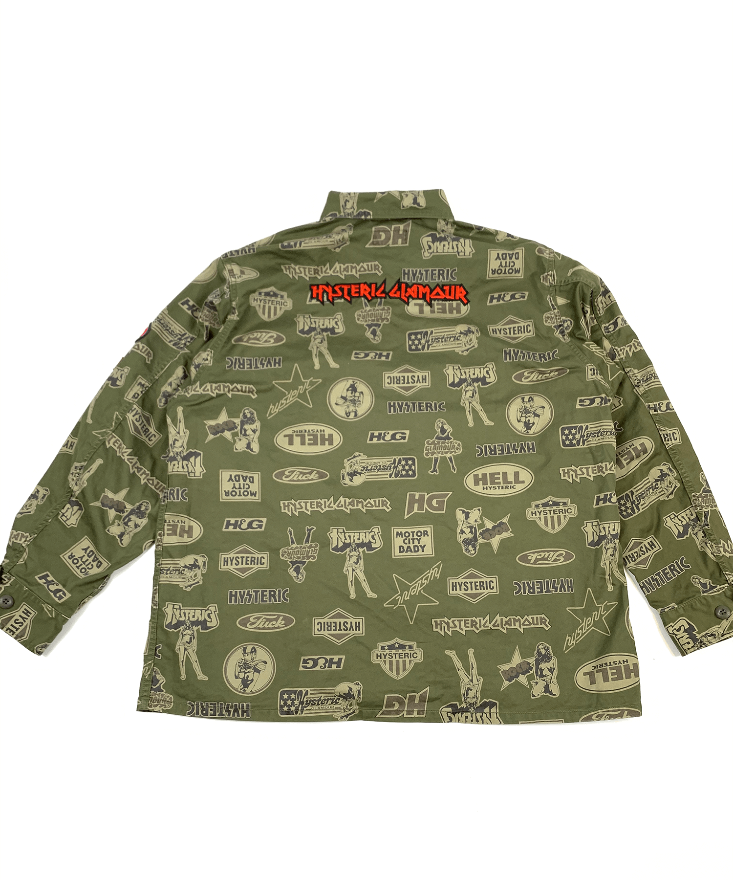 HYSTERIC GLAMOUR MAIDEN LOGO刺繍 ファティーグジャケット