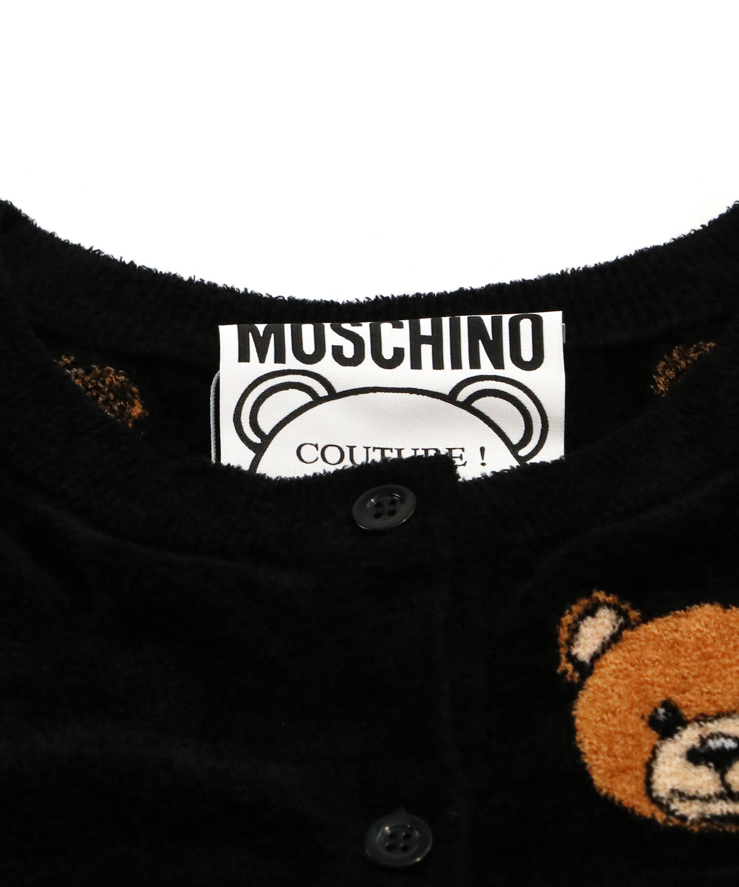 MOSCHINO テディベアニットカーディガン