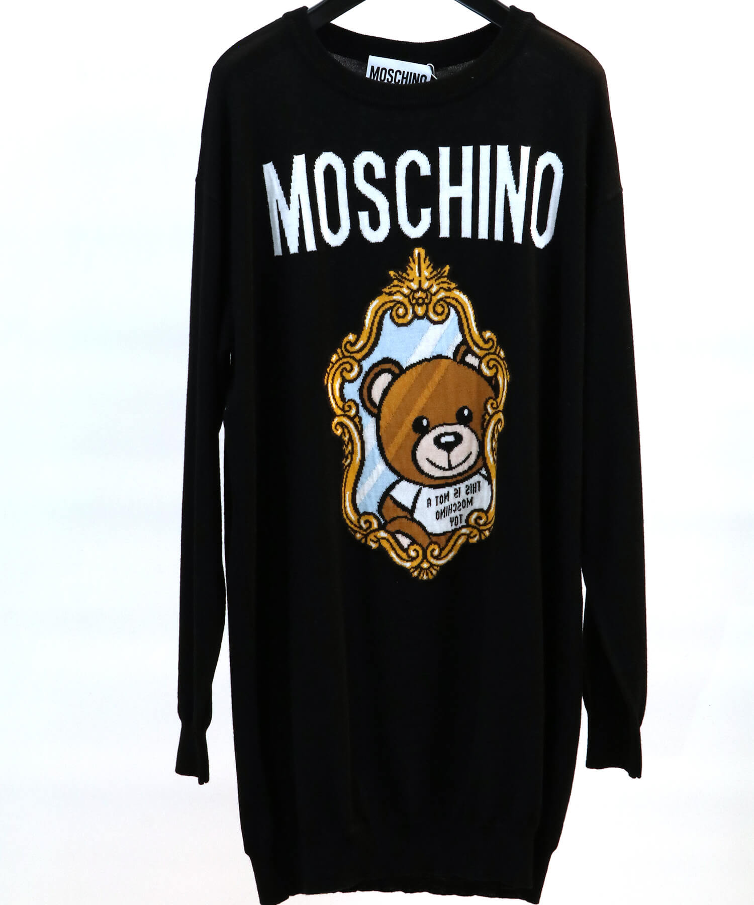 MOSCHINO MIRROR TEDDY BEAR ウールドレス