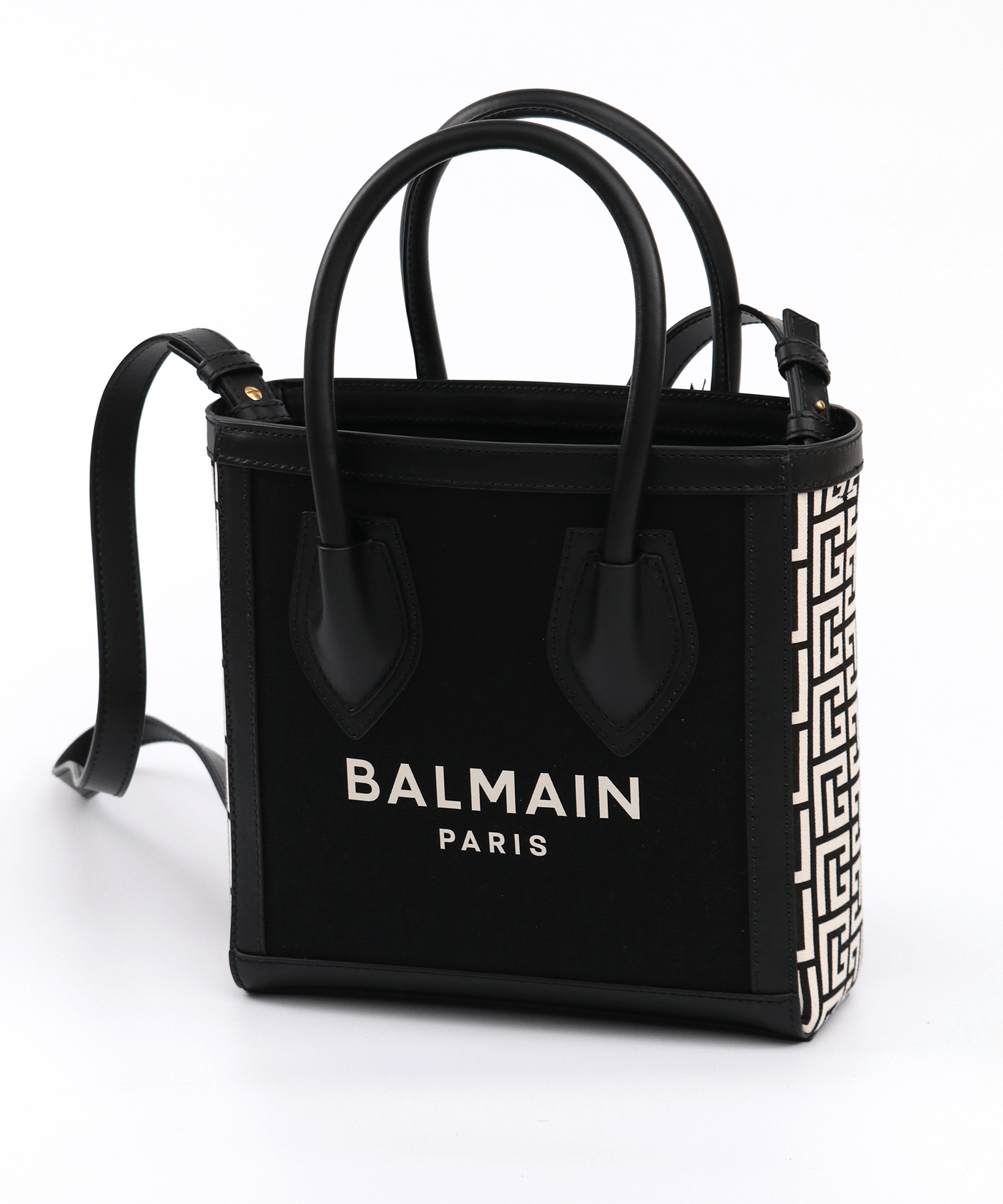 BALMAIN B-ARMY SHOPPER 24－CANVAS＆LOGO