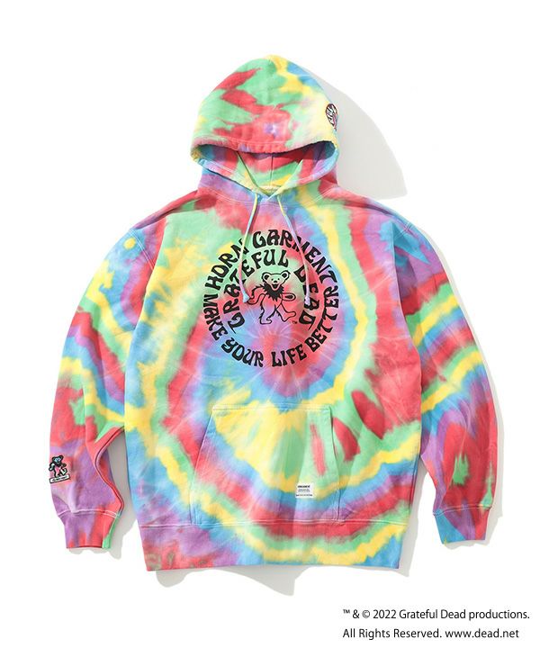 HORN GARMENT Dead Bear "Tie Die" Hoodie | MEN