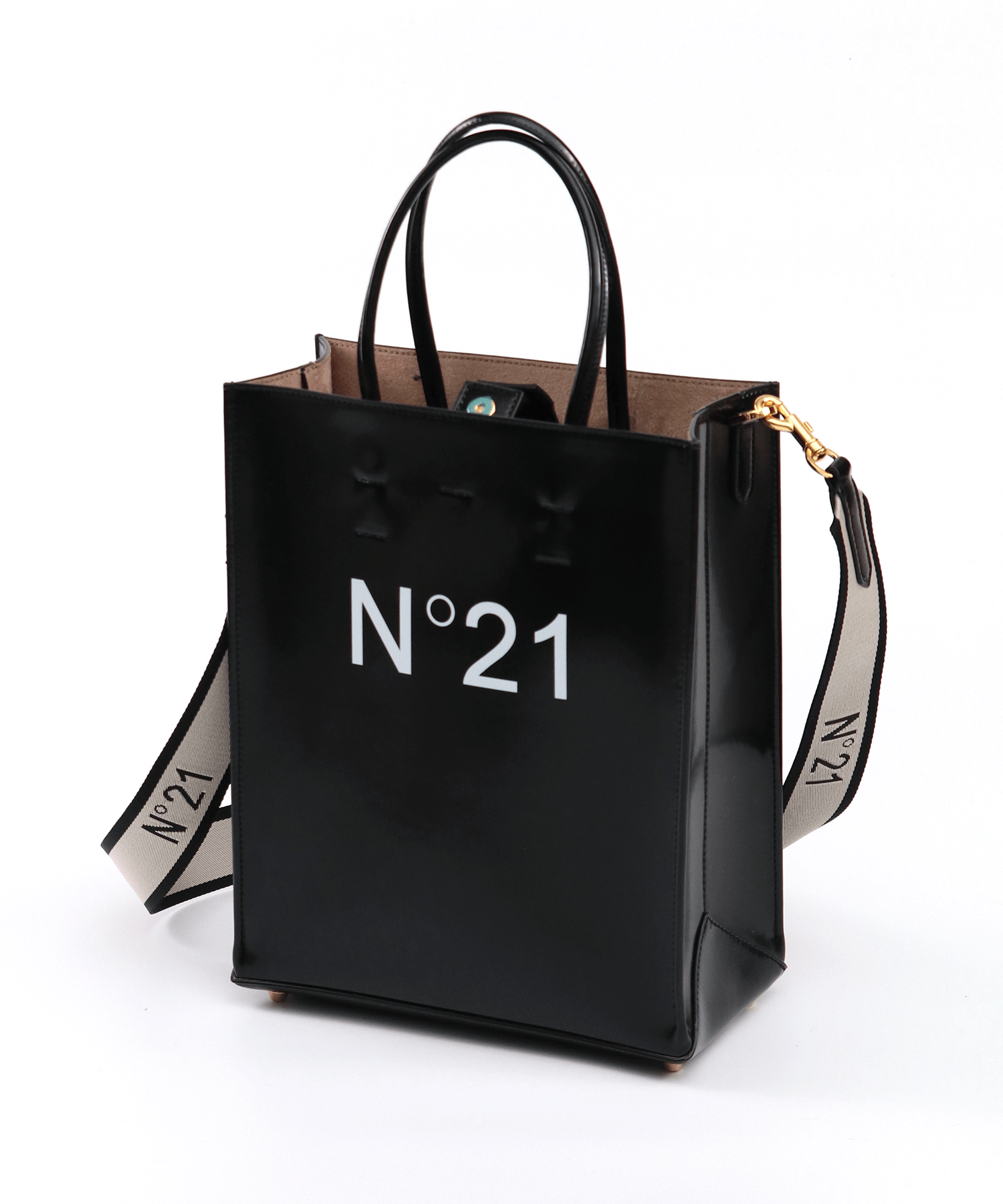 N°21　Vertical　Shopper　Black